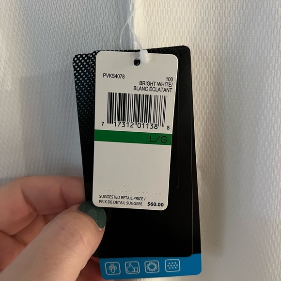 BNWT Men’s white PGA Tour Golf Shirt. - Picture 2 of 4